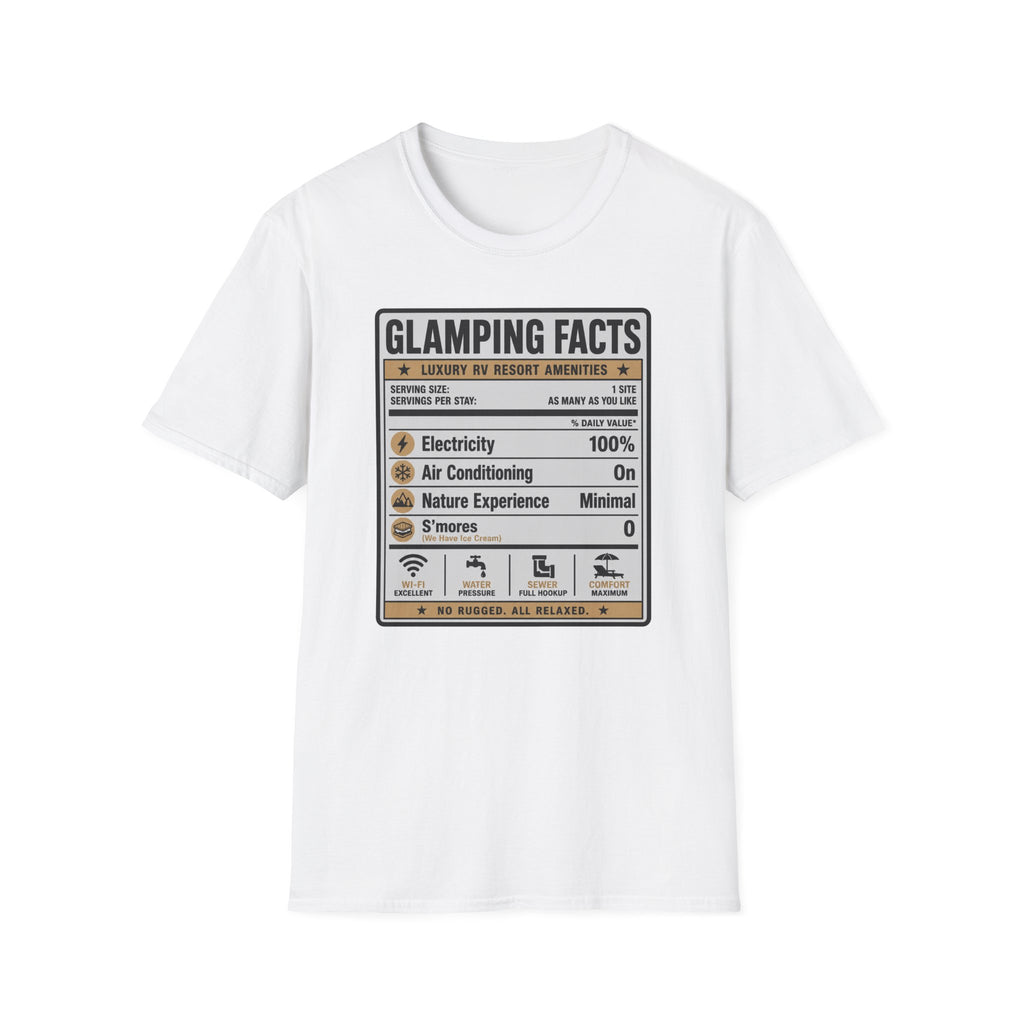 Glamping Facts Nutritional Label T-Shirt