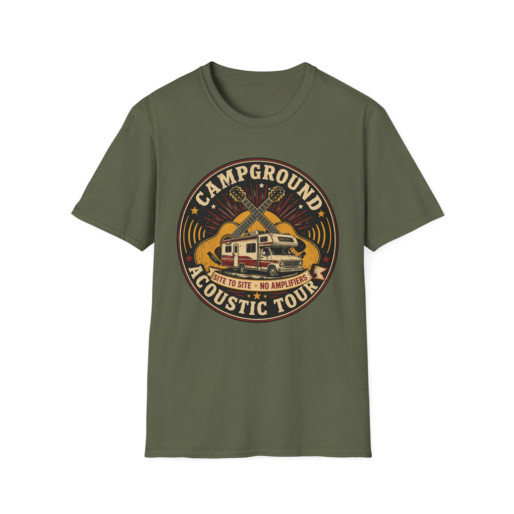 Campground Acoustic Tour - Site To Site - No Amplifiers T-Shirt