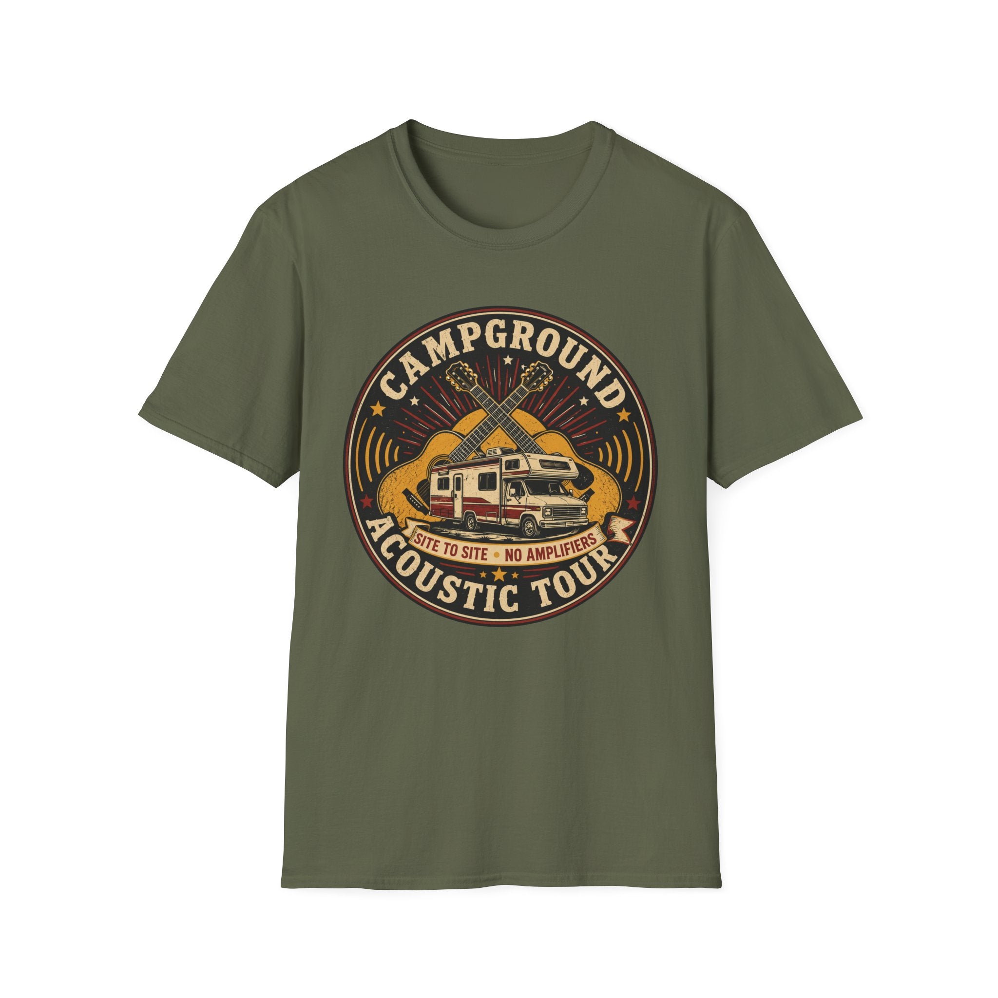 Campground Acoustic Tour - Site To Site - No Amplifiers T-Shirt
