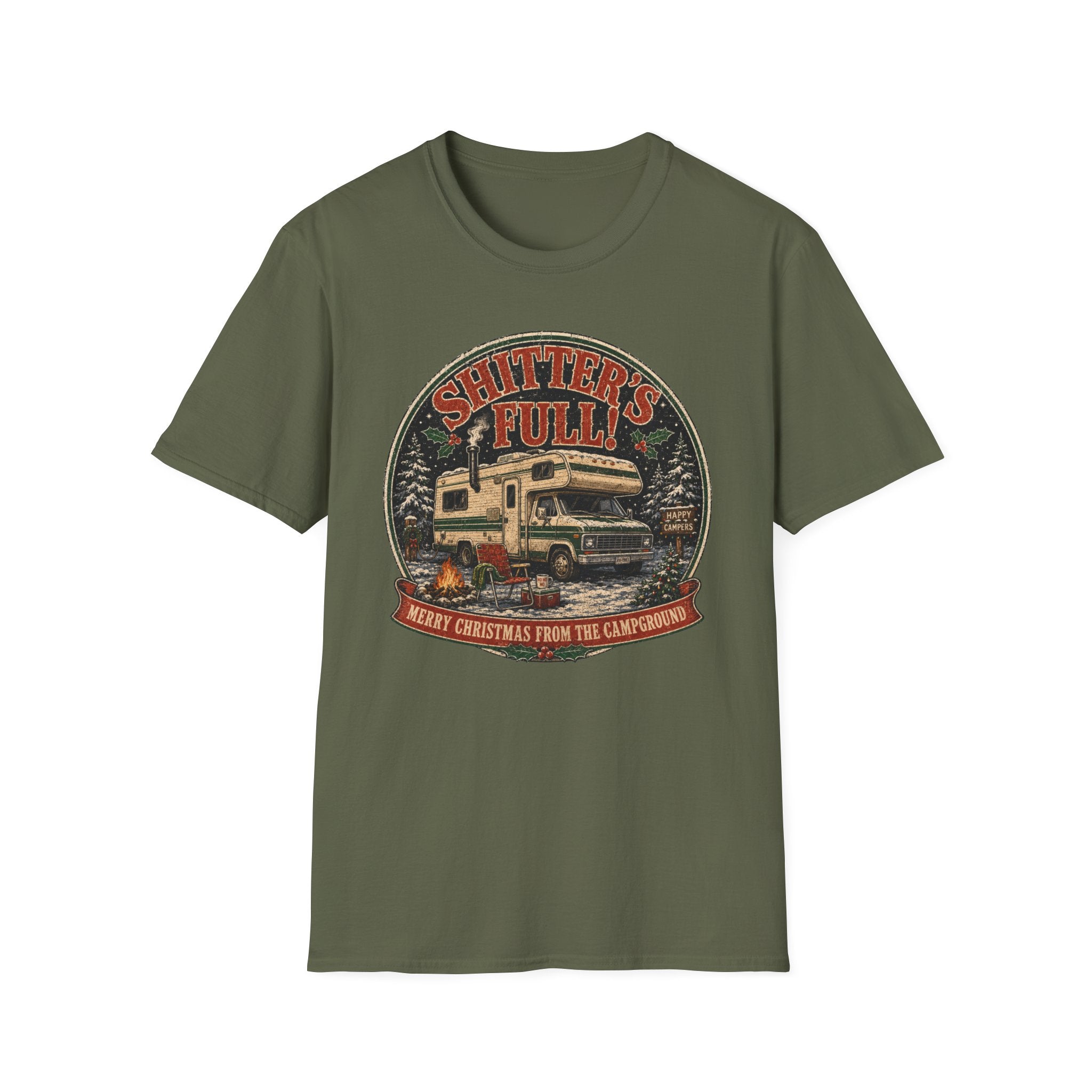 Shitters Full - Merry Xmas From The Campground T-Shirt