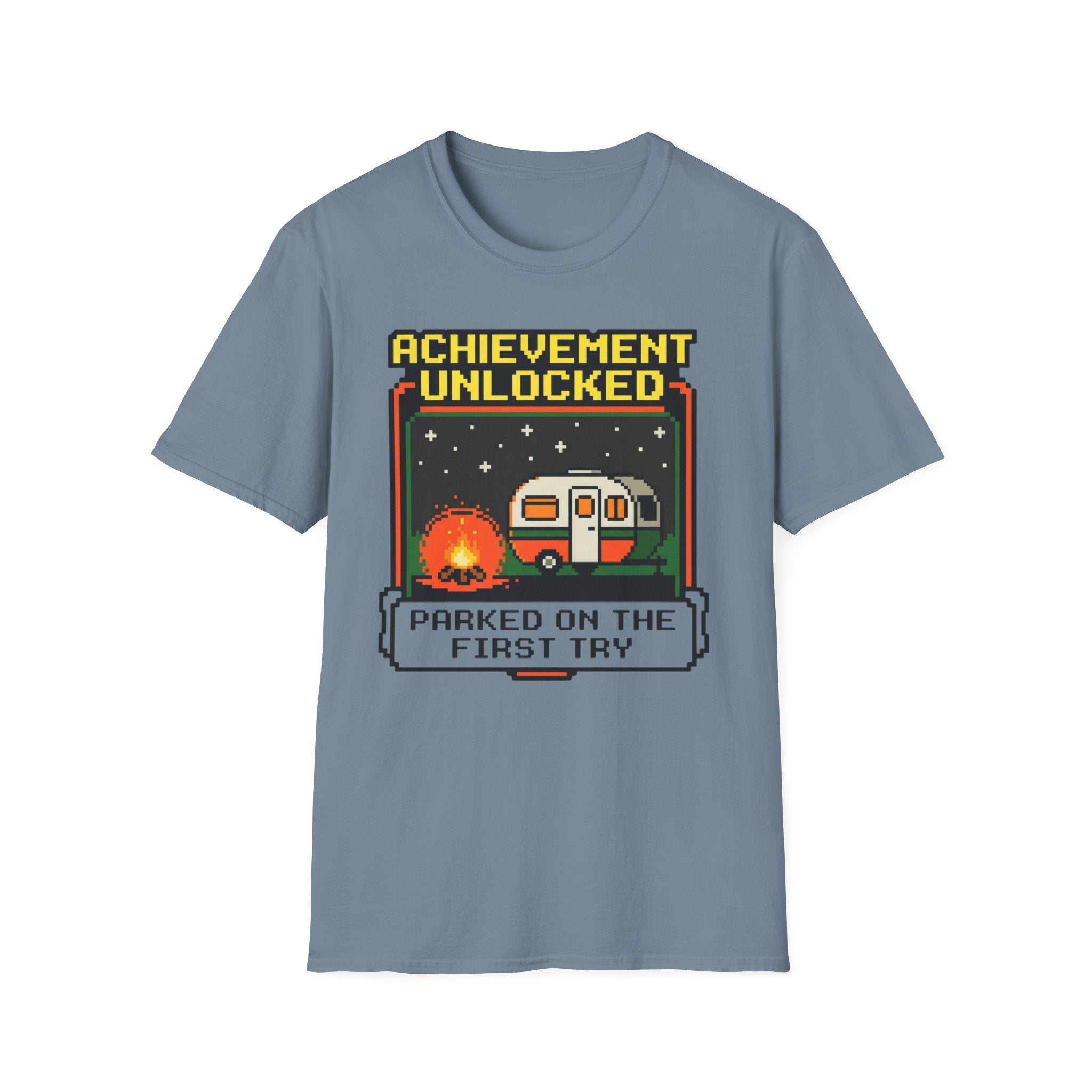 Achievement Unlocked - Parked On The First Try - 8-bit T-Shirt